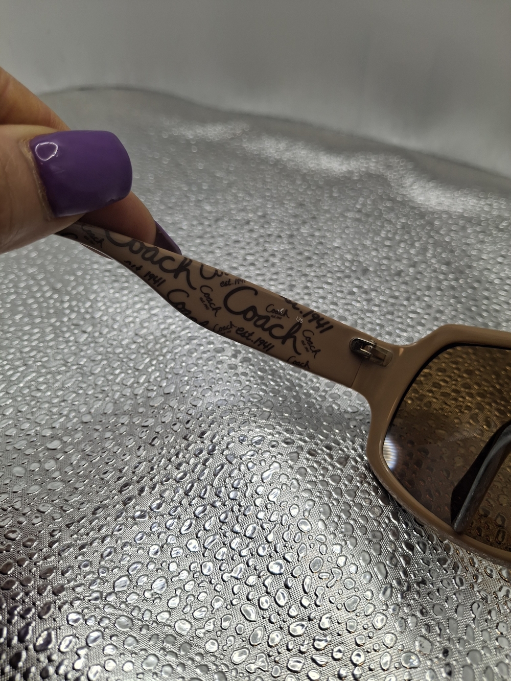 Coach Women’s Dark Brown Frame with Brown Gradient Lenses Sunglasses - Picture 2 of 6